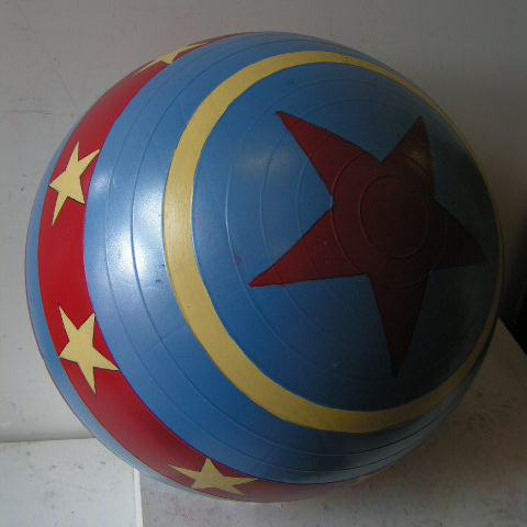 BALL, Large Inflatable Blue, Red & Yellow